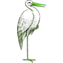 download Stork clipart image with 90 hue color
