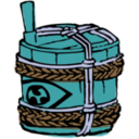 download Barrel clipart image with 180 hue color