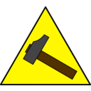 download Hammer Sign clipart image with 0 hue color