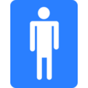 download Men Bathroom clipart image with 0 hue color