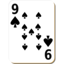 download White Deck 9 Of Spades clipart image with 0 hue color