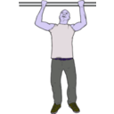 download Chin Up Man clipart image with 225 hue color