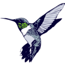 download Ruby Throated Hummingbird clipart image with 90 hue color