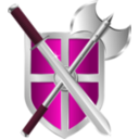 download Sword Battleaxe Shield clipart image with 315 hue color