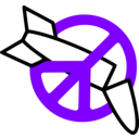 download Peace No War clipart image with 270 hue color