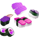 download Sushi Set clipart image with 270 hue color