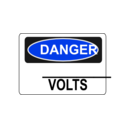 download Danger Blank Volts Alt 2 clipart image with 225 hue color