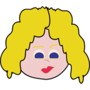download Blonde Lady clipart image with 0 hue color