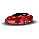 download Red Lamborghini clipart image with 0 hue color