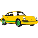 download Sport Car Yellow clipart image with 0 hue color