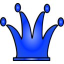 download Crown Icon clipart image with 180 hue color