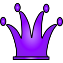 download Crown Icon clipart image with 225 hue color