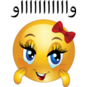 download Waw Girl Smiley Emoticon clipart image with 0 hue color