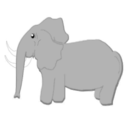 download Remix Elephant clipart image with 180 hue color