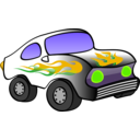 download Black And White Fun Car clipart image with 45 hue color