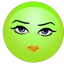 download Pretty Sexy Lady Smiley Emoticon clipart image with 45 hue color