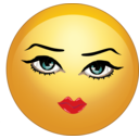 download Pretty Sexy Lady Smiley Emoticon clipart image with 0 hue color