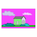 download Villa clipart image with 90 hue color