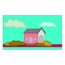 download Villa clipart image with 315 hue color