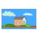 download Villa clipart image with 0 hue color