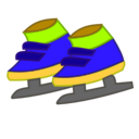download Skating Shoes Icon clipart image with 45 hue color