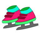 download Skating Shoes Icon clipart image with 135 hue color