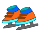 download Skating Shoes Icon clipart image with 180 hue color
