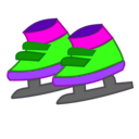 download Skating Shoes Icon clipart image with 270 hue color