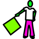 download A Semaphore clipart image with 90 hue color