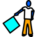 download A Semaphore clipart image with 180 hue color