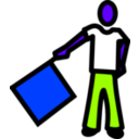 download A Semaphore clipart image with 225 hue color