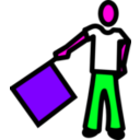 download A Semaphore clipart image with 270 hue color