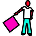download A Semaphore clipart image with 315 hue color