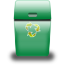 download Blue Trash Can clipart image with 315 hue color