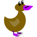download A Duck clipart image with 225 hue color