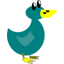 download A Duck clipart image with 0 hue color