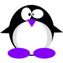 download Tux clipart image with 225 hue color