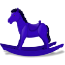 download Rockinghorse Two Versions clipart image with 225 hue color