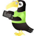 download Toucan With Tablet clipart image with 0 hue color