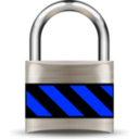 download Secure Padlock Silver Medium clipart image with 180 hue color