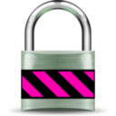 download Secure Padlock Silver Medium clipart image with 270 hue color