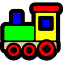 download Toy Train Icon clipart image with 0 hue color