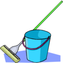 download Mop And Bucket clipart image with 45 hue color