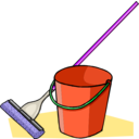 download Mop And Bucket clipart image with 225 hue color