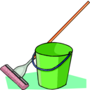 download Mop And Bucket clipart image with 315 hue color