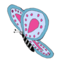 download Pink Purple Butterfly clipart image with 270 hue color