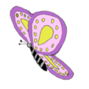 download Pink Purple Butterfly clipart image with 0 hue color
