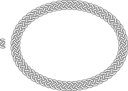 4 Plait Border Oval