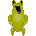 download Frog Icon clipart image with 270 hue color