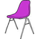 download Modern Chair 3 4 Angle clipart image with 270 hue color